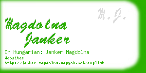 magdolna janker business card